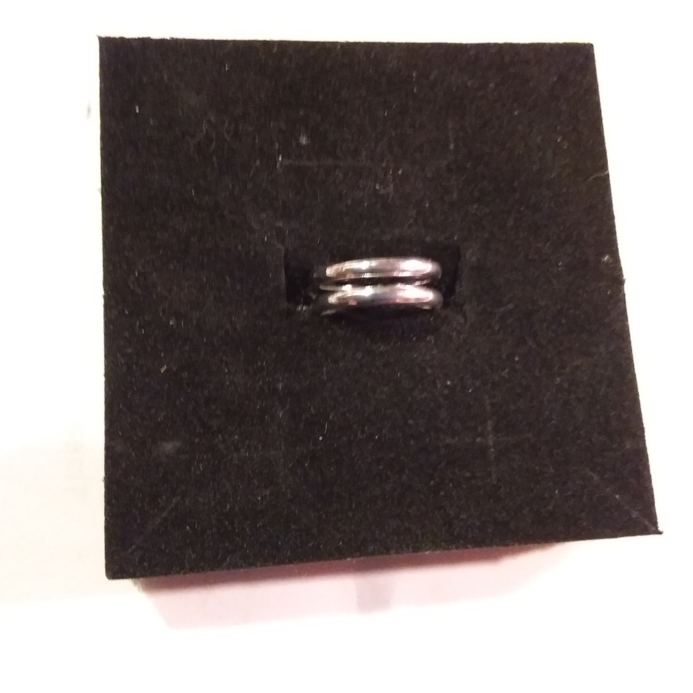 Silver Double Band Toe Ring